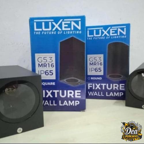 LUXEN KAP LAMPU DINDING DUA SISI MR16 GU5.3 WALL LAMP LUXEN IP65 BAGUS