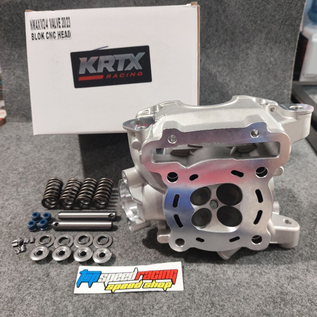 BLOK HEAD KRT PORTING CNC  CYLINDER HEAD UKURAN 20 / 23 BUAT YAMAHA AEROX 155 / NEW NMAX / NEW AEROX