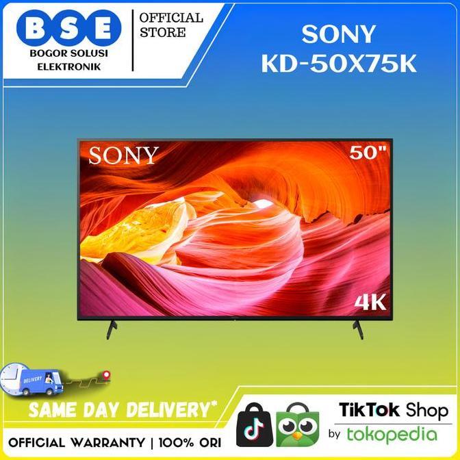 Allthebest- LED TV SONY 50 INCH KD-50X75K 4K GOOGLE TV ANDROID SONY 50X75K 50X75