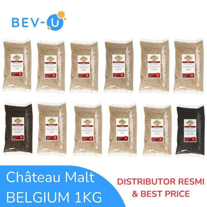 Malt Chateau 1kg Belgium Gandum Barley - Oat Flakes Diastatic Maize Flakes Chit Wheat Malt Cara Blon