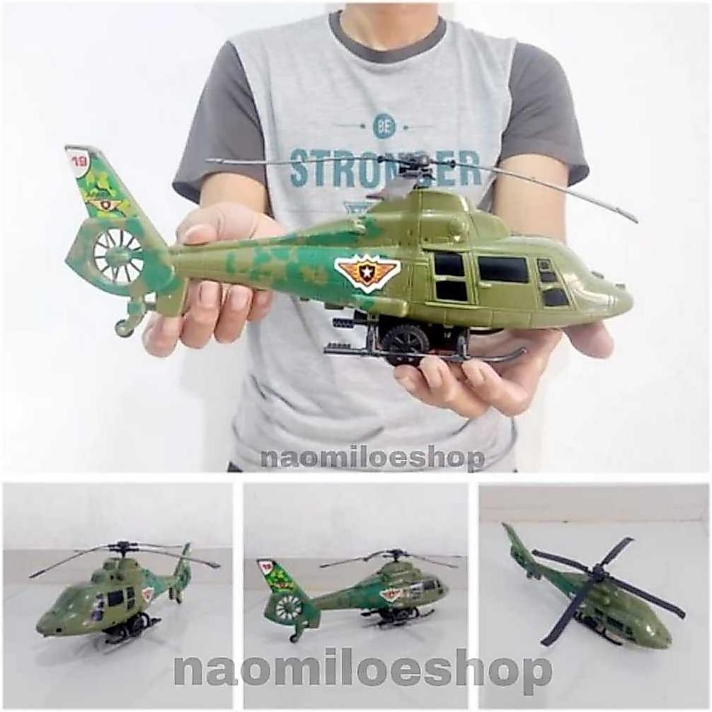 Mainan pesawat helikopter apache mainan helikopter tarik bisa jalan pesawat army