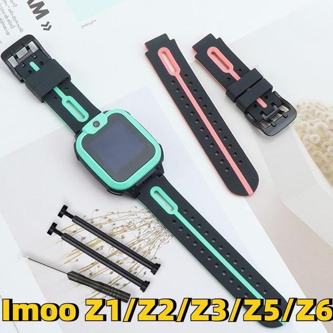 Gadgetglow_ Imoo Z1/Z2/Z3/Z5/Z6 Smartwatch Tali Jam Anak - Strap Silicone Rubber Asli