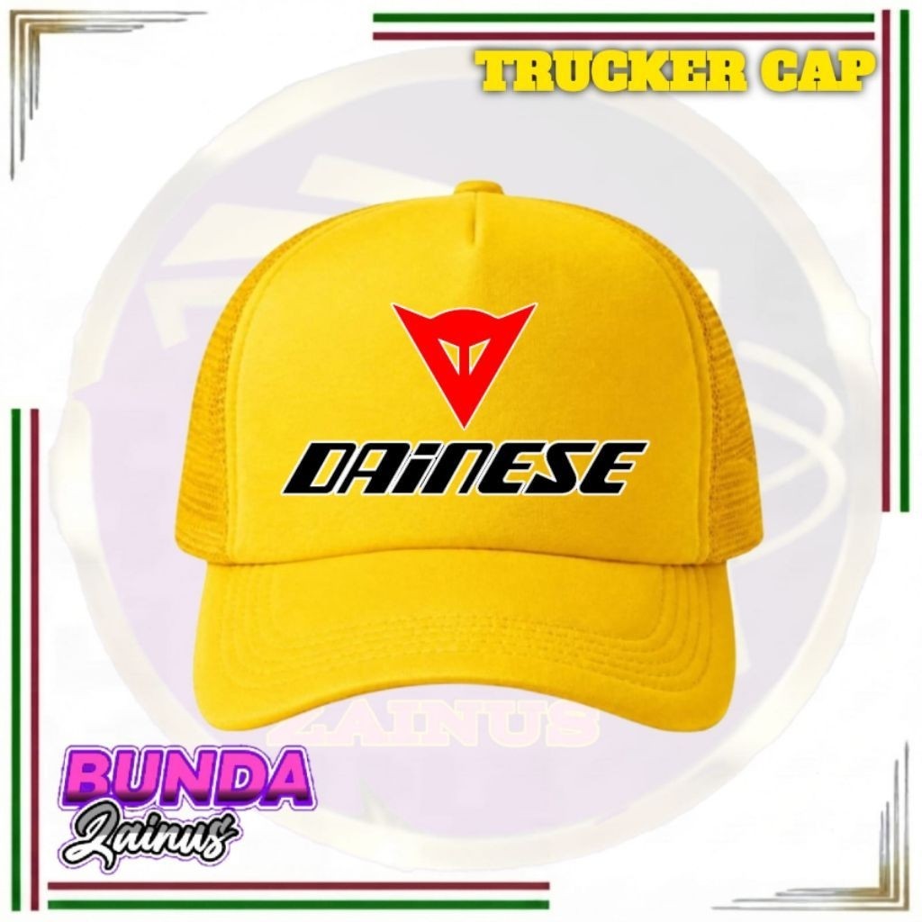 Topi Jaring Mutif DAINESE Trucker Cap Topi Dewasa Unisex