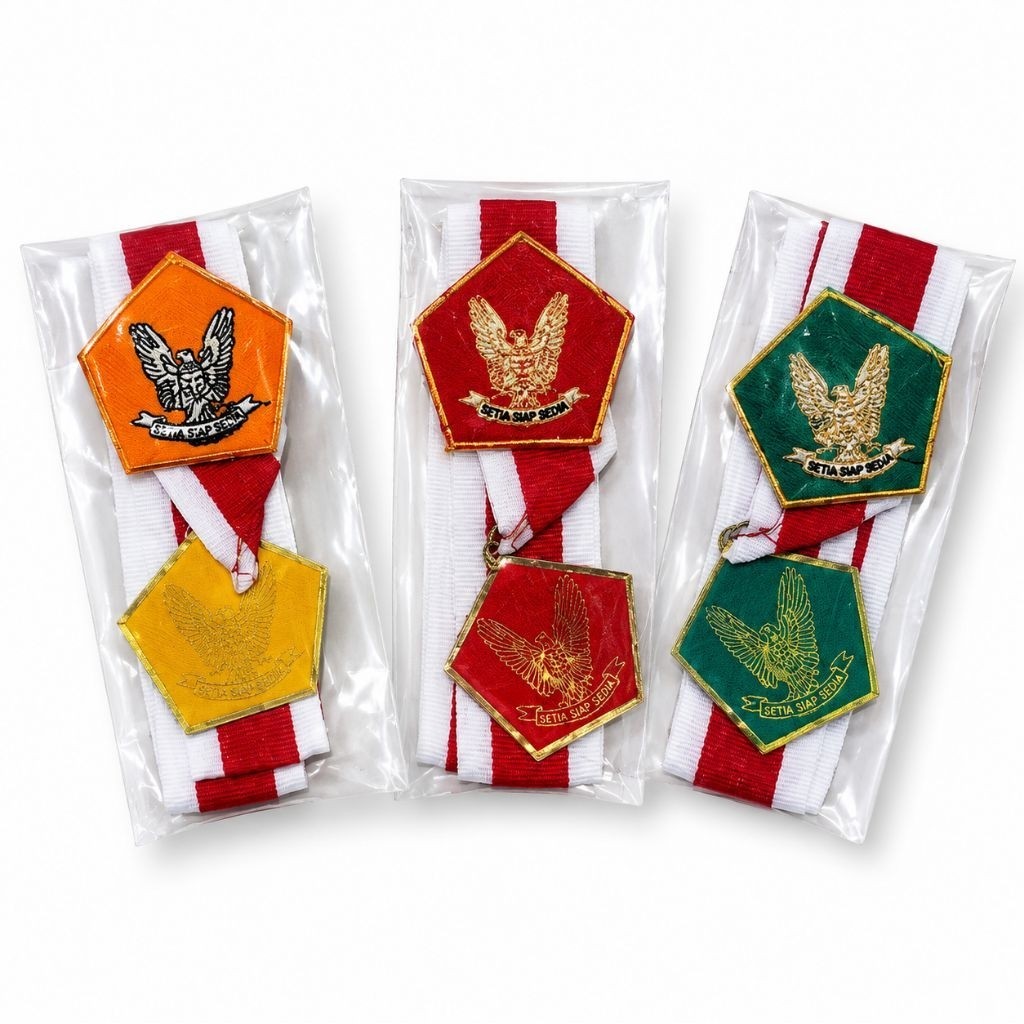 Medali Pramuka Garuda | Kalung Medali Pramuka Bordir Garuda
