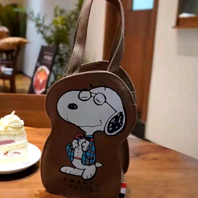 Murah Snoopy Peanuts Tas Botol Minum / Tumbler Bag Snoopy Peanuts Ready New