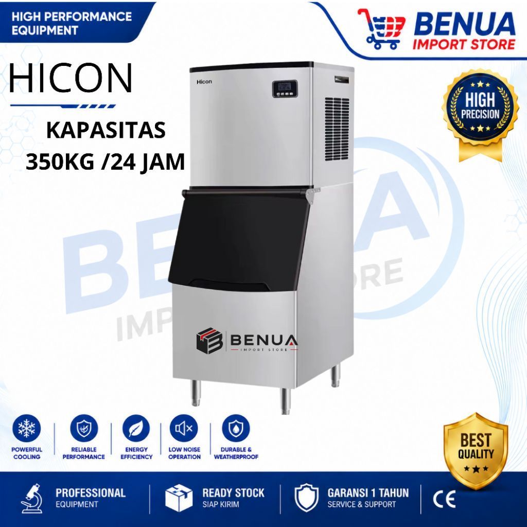 READY - HICON HZB-350 ICE CUBE MAKER 350KG PERHARI MESIN PEMBUAT ES BATU ICE MAKER MACHINE