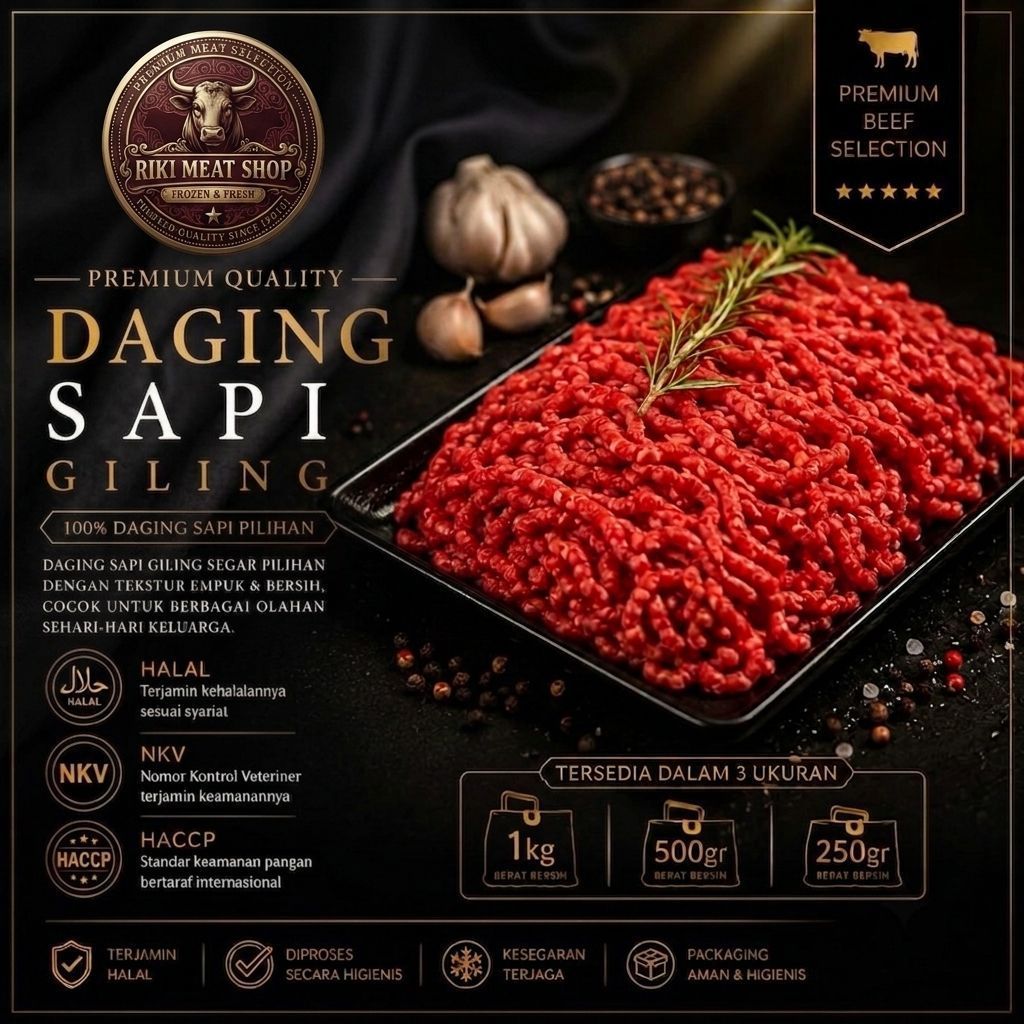 Daging Giling Sapi Full Daging 100%Original (HALAL)