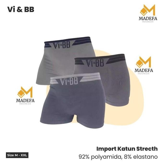 DN33 - TERLARIS...3 Pcs CELANA DALAM PRIA BOXER V.BB/BOXER PRIA/CELANA DALAM MODEL BOXER
