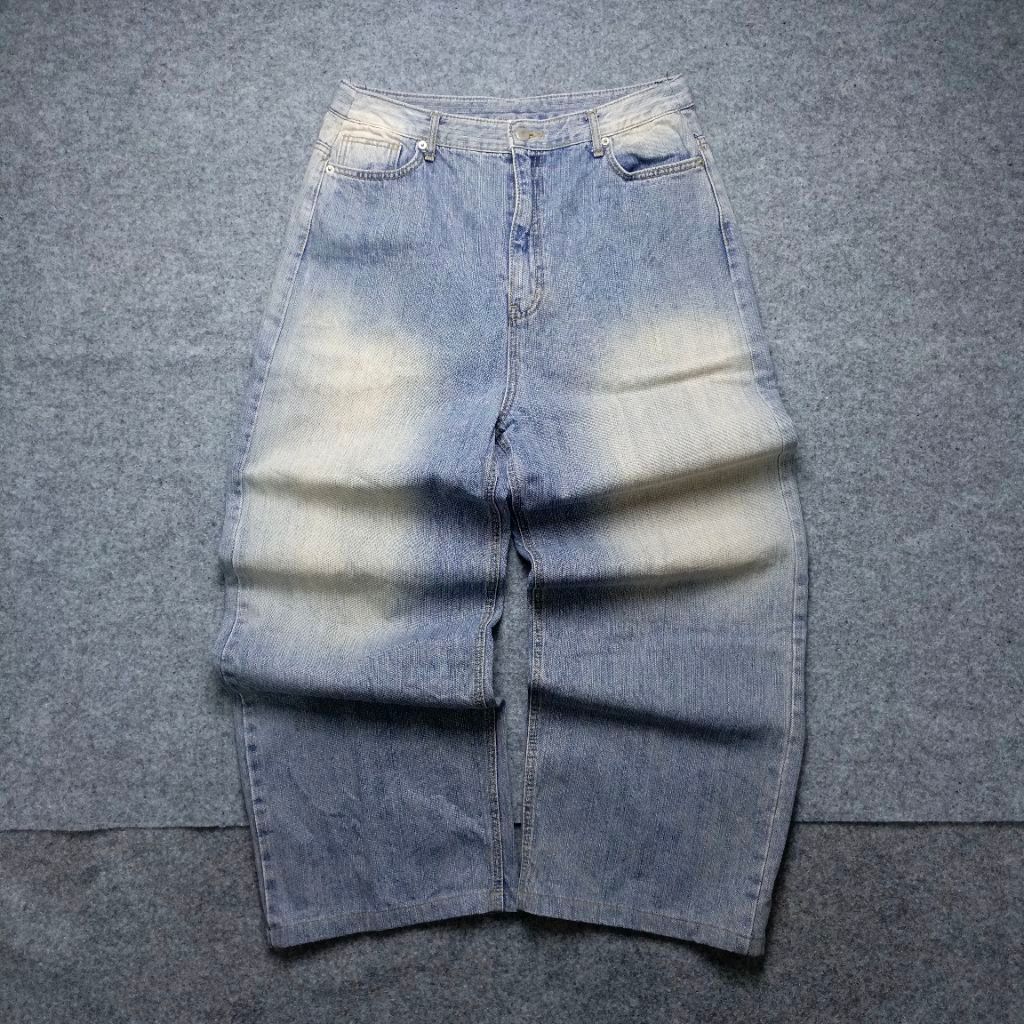 Baggy Blue Jeans Wash Second