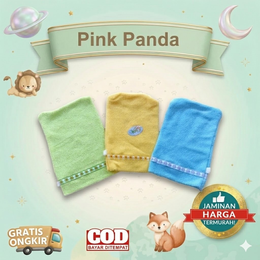 WASLAP KOTAK TEBAL 1 LUSIN , Waslap Bayi Kotak Tebal Isi 12 Pcs