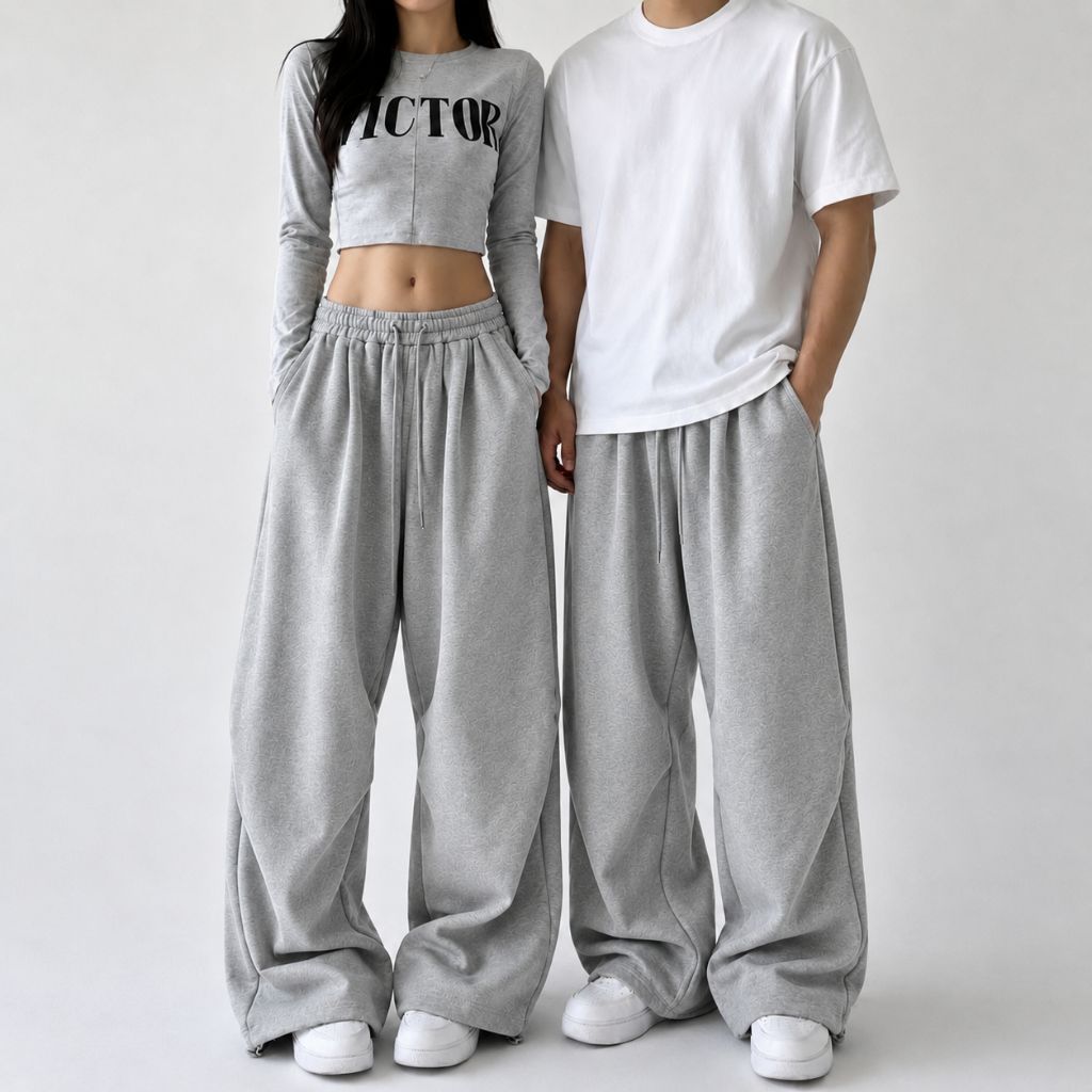 LoosePants Couple Pria Wanita | Celana Lospants Pasangan Baggy Kekinian Outfit Couple
