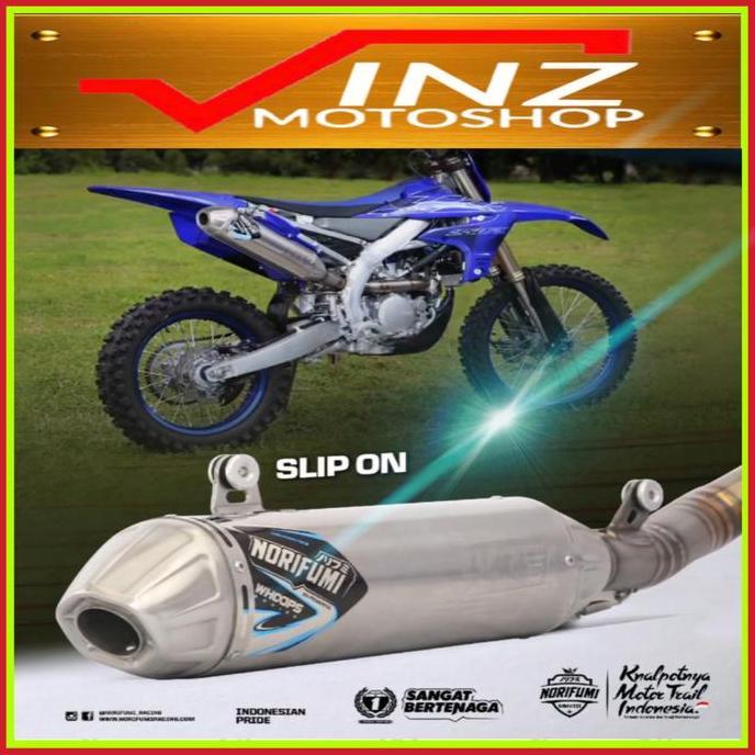'' KNALPOT NORIFUMI WHOOPS TITANIUM SLIP ON MOTOR KX 250 F/XC YZ 250 F/XC *