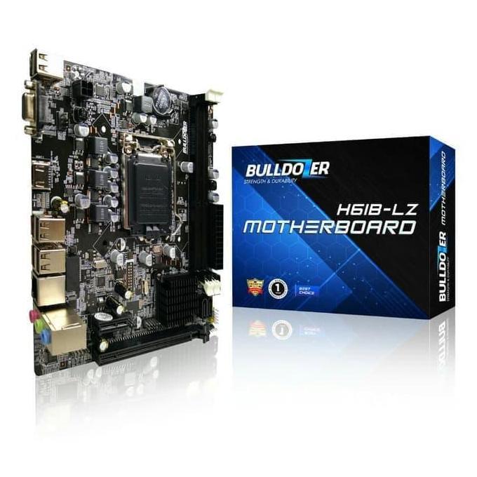 MAINBOARD / MOTHERBOARD BULLDOZER H61B-LZ SOCKET 1155 DDR3 HEMAT