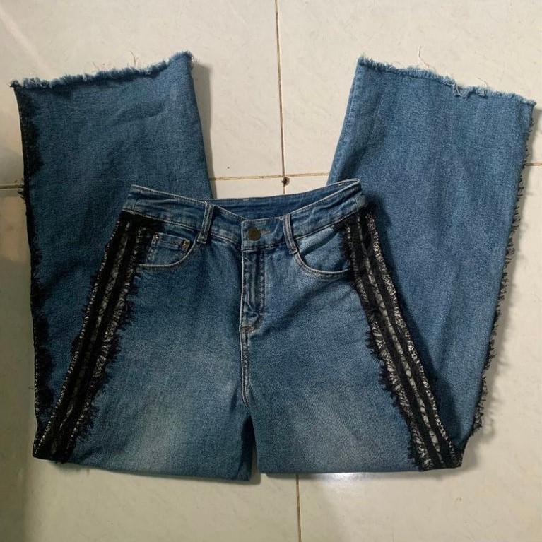 [PRELOVED] lace jeans