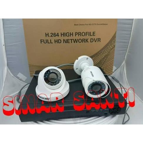 Promo Paket Camera Cctv Hikvision Turbo HD 1,3mp ( Komplit set)