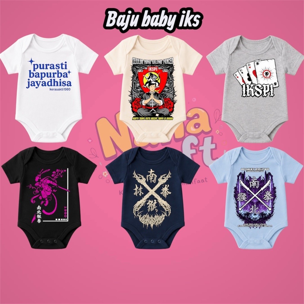 Nana_Craft BAJU BABY IKS KAOS ANAK IKS BAJU ANAK IKS PI EDISI 2