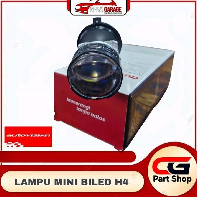 Lampu Mini Projector LED H4  AUTOVISION