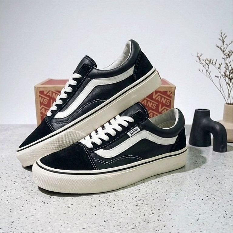 Vans Old Skool Leather Suede 'Black White'