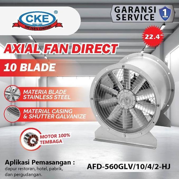 Allthebest- AXIAL FAN CKE AFD-560GLV/10/4/2-HJ 22.4 INCH 380V BLOWER GEDUNG
