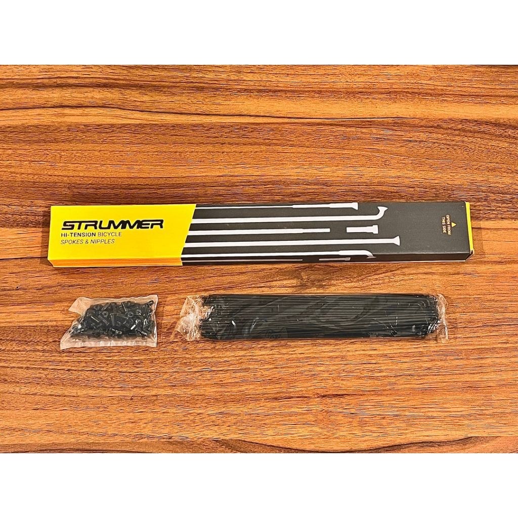 Ruji Spoke Jari Jari Strummer Stainlees Steel 292 mm Black