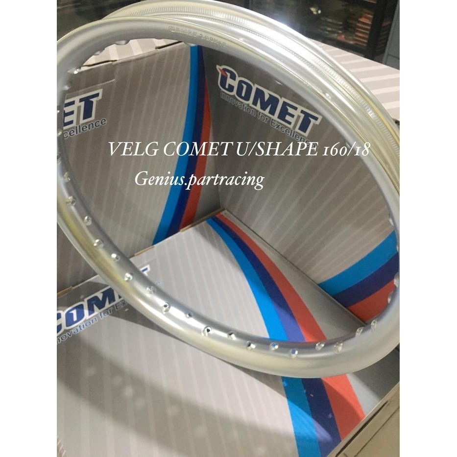 VELG COMET U/SHAPE 160/18 RING 18 WARNA SILVER ORIGINAL COMET
