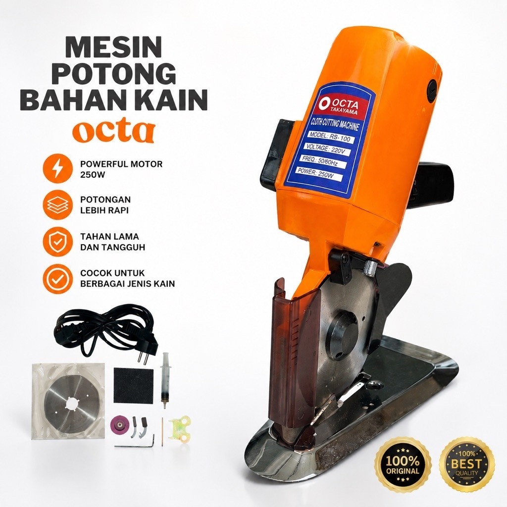 Mesin Potong Bahan Kain KAESAR OCTA RS 100 Portable