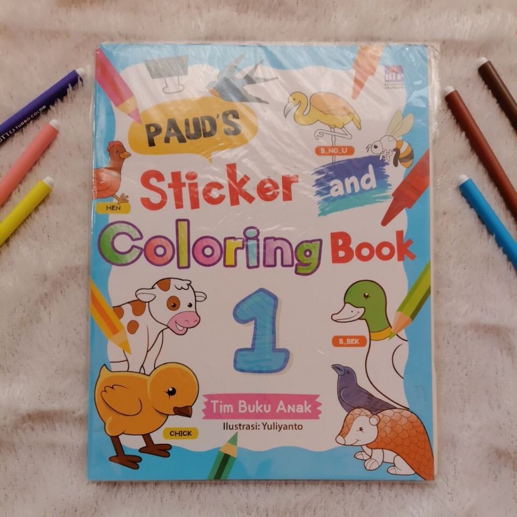Paud's Sticker and Coloring Book