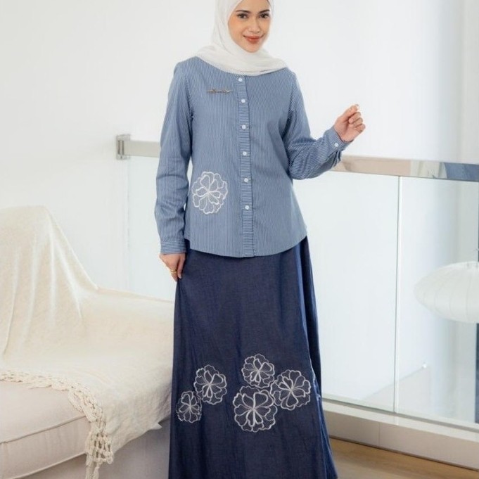 Setelan Dewasa Dannis D’Deena Blue