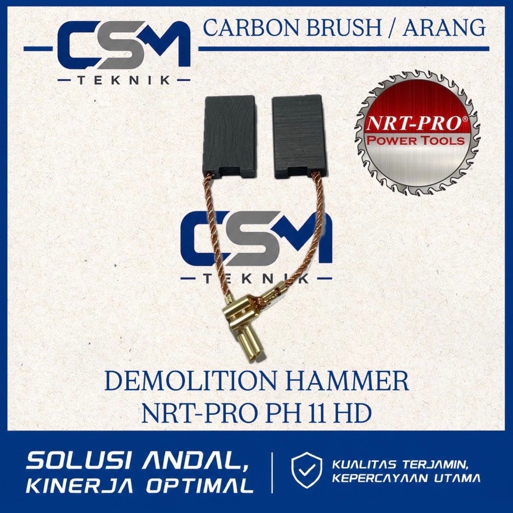 CARBON BRUSH ARANG MESIN BOBOK BETON NRT PRO PH 11HD ARENG JACK HAMMER NRT PRO PH11HD