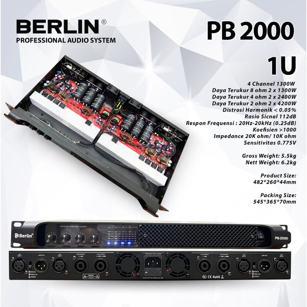 POWER BERLIN PB 2000 1U/ Power Berlin Pb 20001U/ power berlin pb 2000 1u