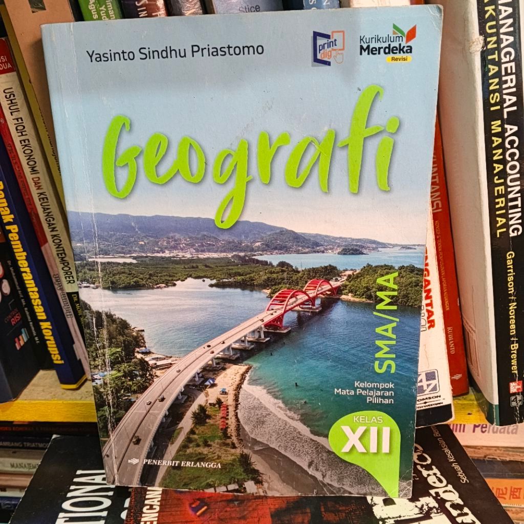 Geografi SMA Kelas 12 Erlangga Original Bekas