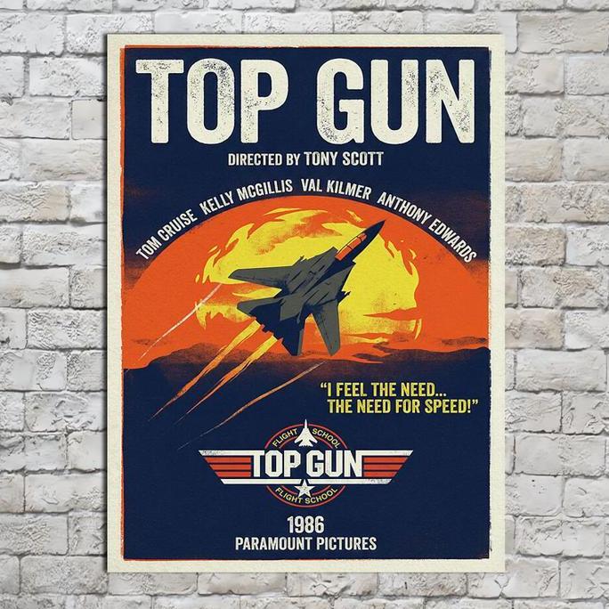 POSTER HIASAN DINDING TOP GUN DEKOR VA79