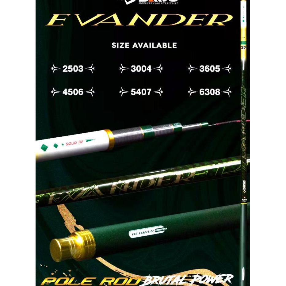 JORAN TEGEK DAIDO EVANDER RUAS 90 CM BAHAN CARBON SUPER KAKU BERKUALITAS 360 450 cm - 360 cm