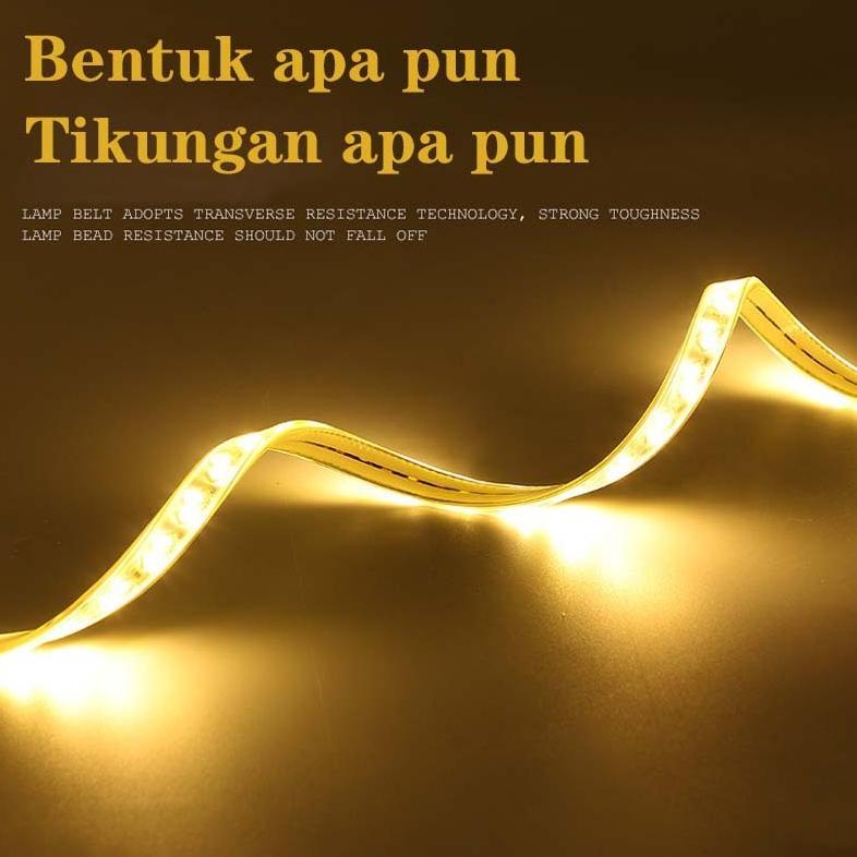 New Family Mart Lampu Led Strip Selang Cob/2838/5050 / Led Strip Smd Meteran / Ac 220V (20M-100M) Ou