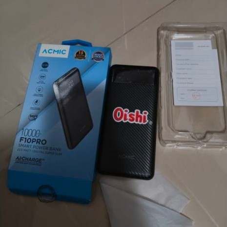 ACMIC F10Pro 10000mah Powerbank Slim 22.5w Fast Charging