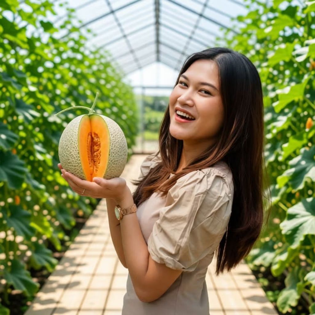 15 Butir Benih melon madu biji melon madu Benih melon madu super