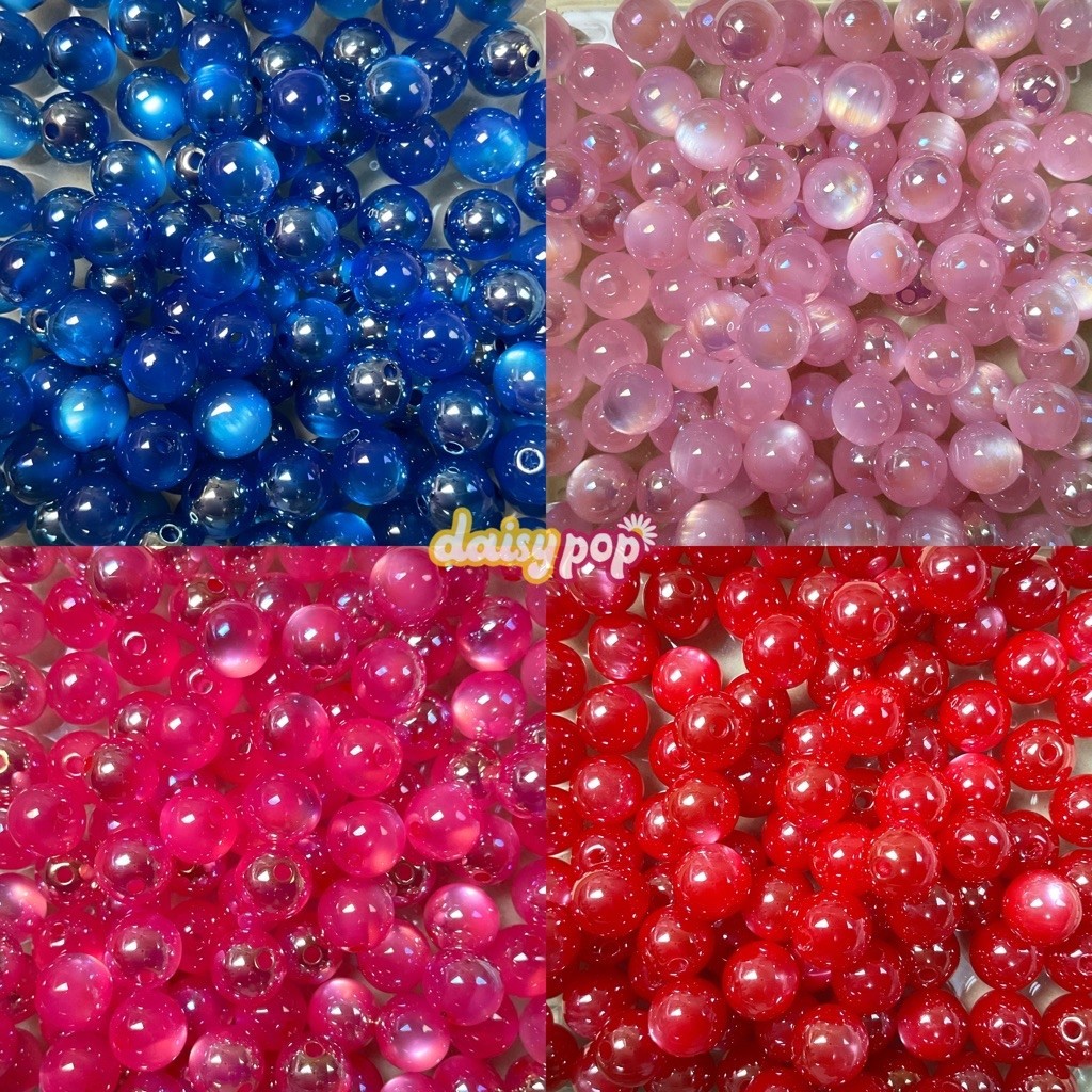 5pc Manik Bulat Cat Eye Ding Yi 10mm - Manik Luxury Ding Yi