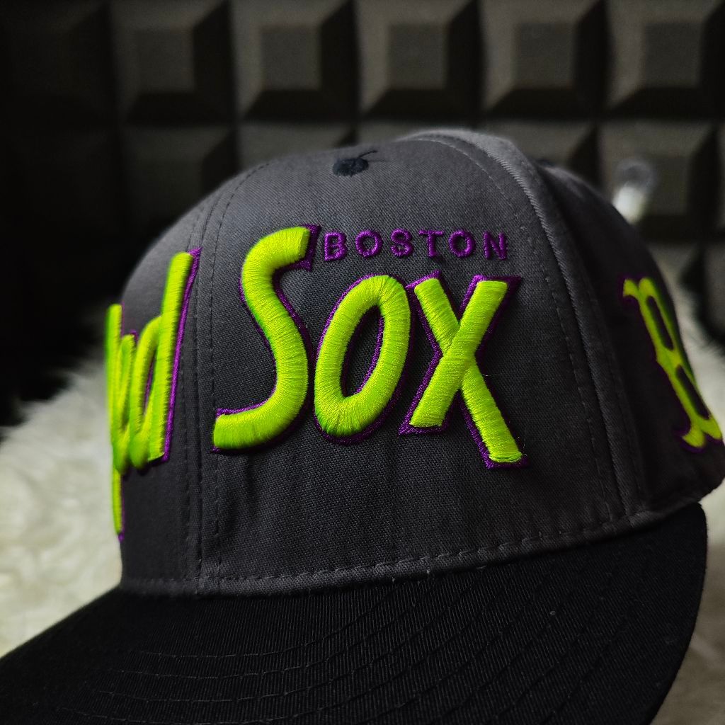Topi 47 Brand Boston Red Sox Fenway Park Collection Original - Snapback Cap Grey Neon