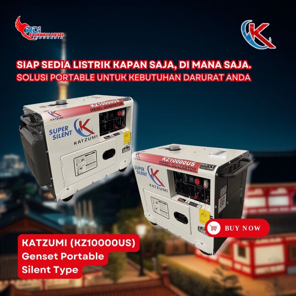 Genset 7 KVA KZ10000US 1 / 3 PHASE