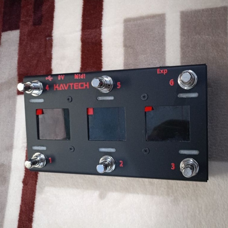 kavtech MIDI footswitch 6 switch lcd