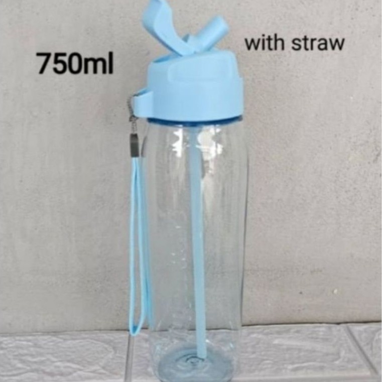 Tupperware H2go 750ml botol h2go straw no straw botol minum mewah elgant modern 1pcs
