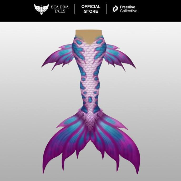 Sea Diva Tails Mermaid Tail Aurora Series / Kostum Duyung Dewasa Anak