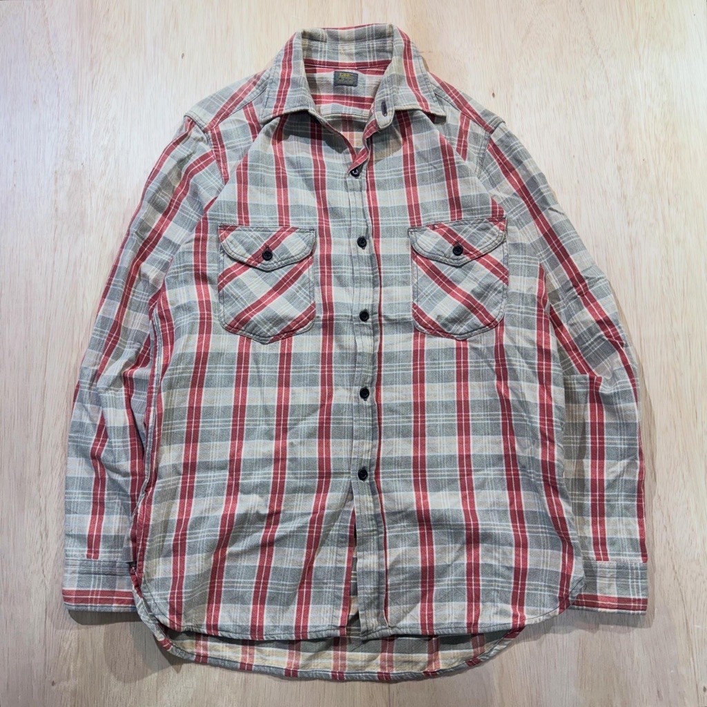 Kemeja Flannel Lee Union Made Like New