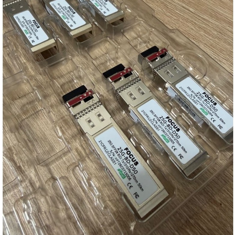 1PASANG SFP28 BIDI 25G 50KM SINGLEMODE COMPATIBLE MIKROTIK JUNIPER HUAWEI CISCO DLL