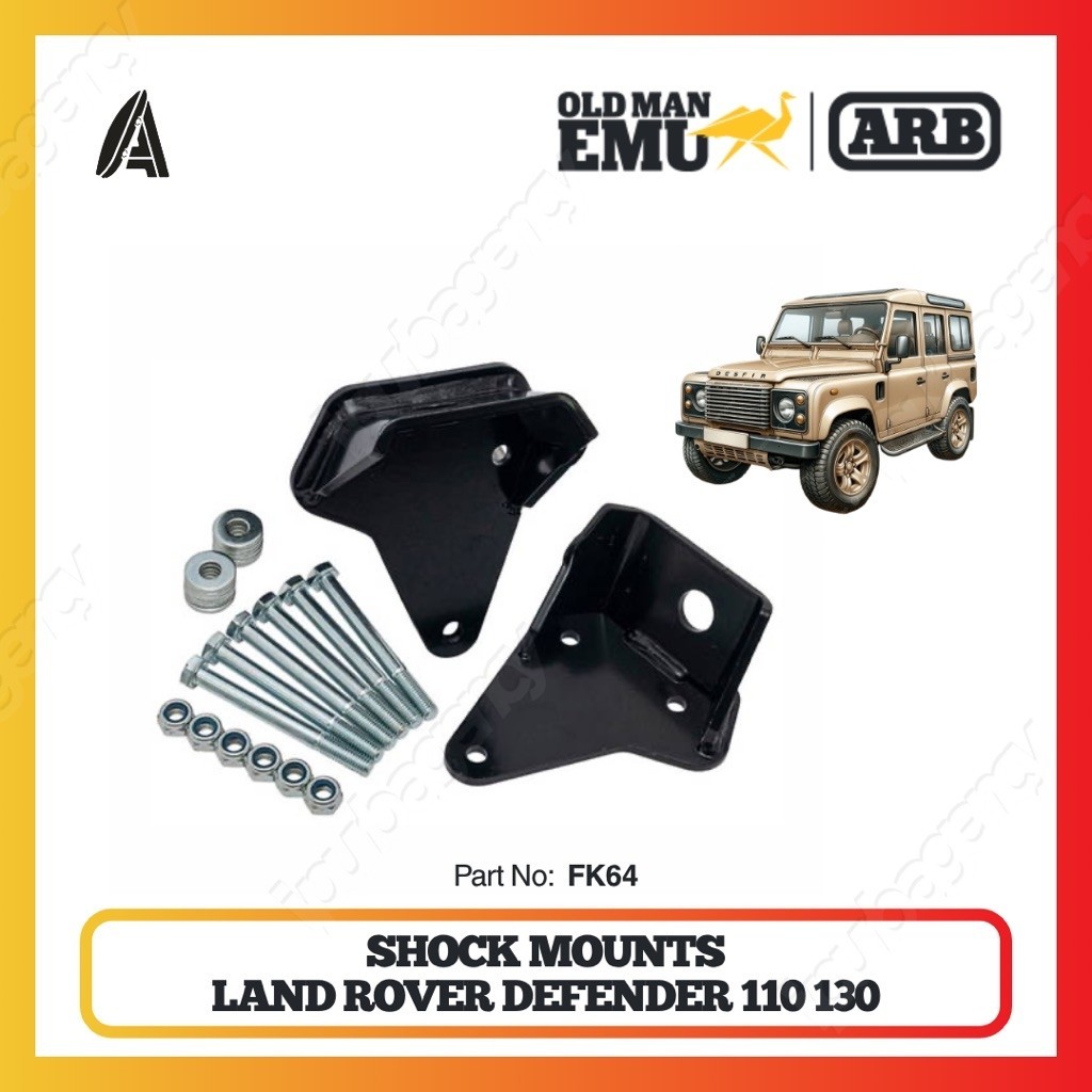 ARB - OME Old Man Emu Mounting kit FK64 - Land Rover Defender 110/130 - Rear Shock - Pair