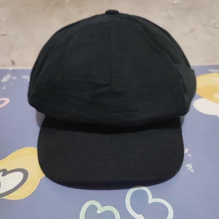 Topi Apolo Newsboy Hats Basic Hitam