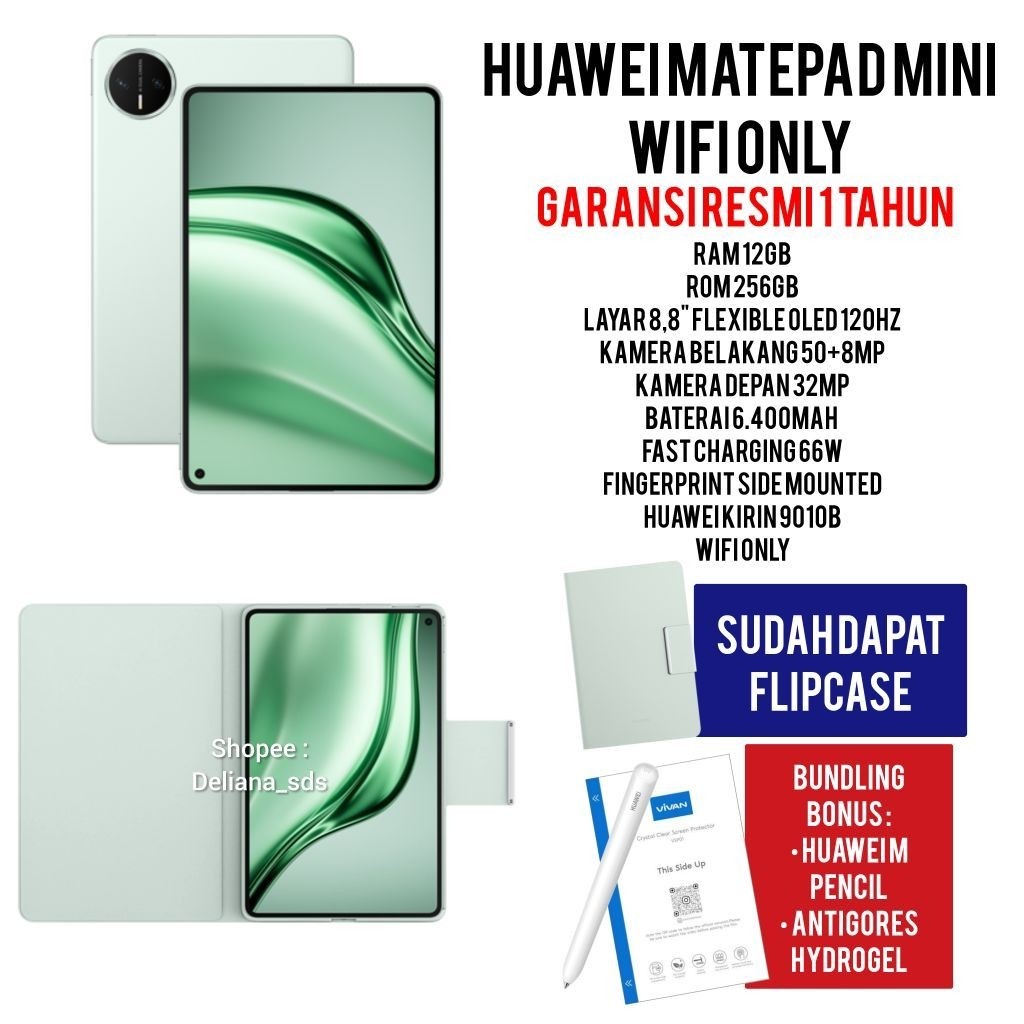 Huawei Matepad Mini 12/256 Wifi Only Oled Garansi Resmi 1 Tahun Huawei Matepad Mini Wifi Only 12/256