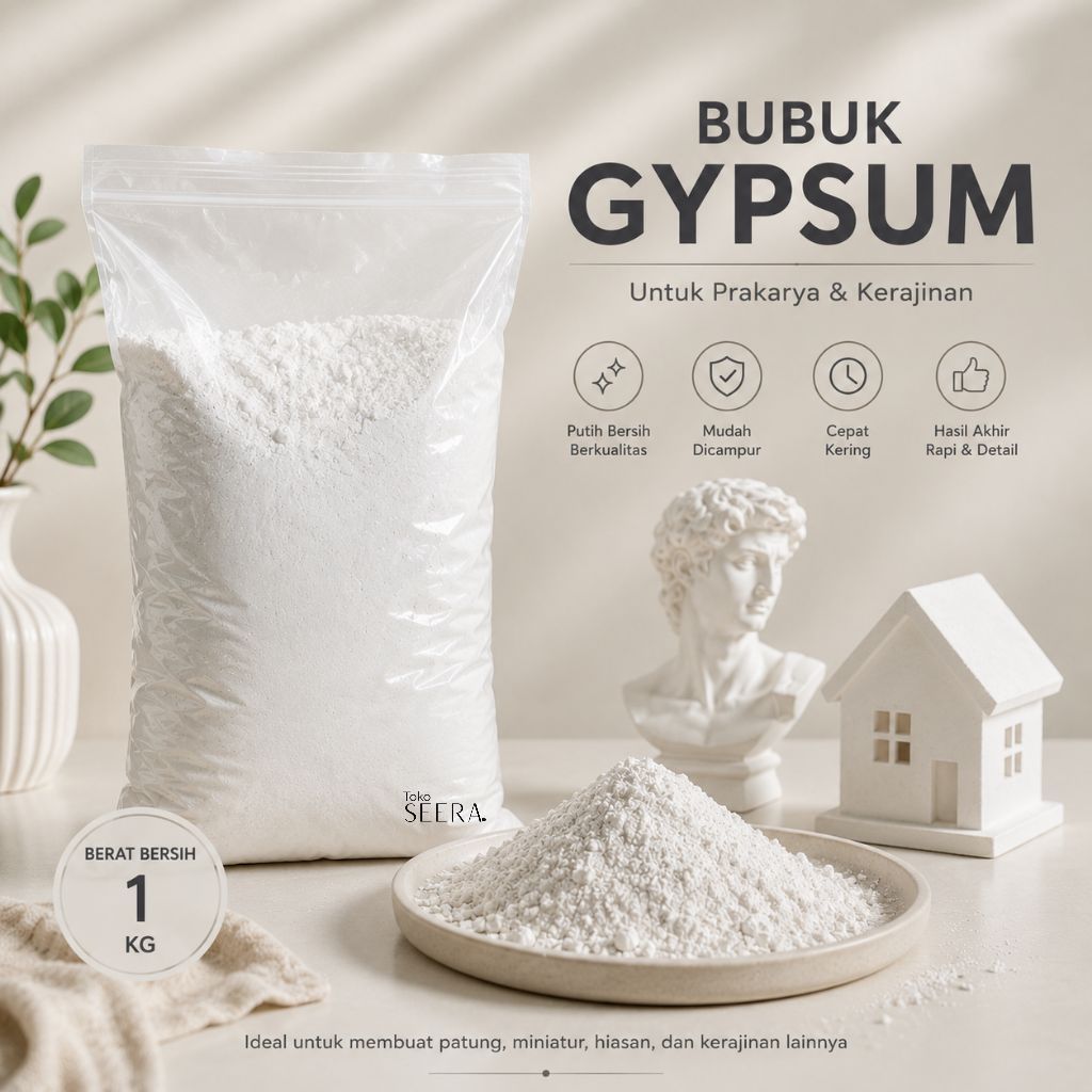 Casting Powder Bubuk Casting Gypsum Untuk Membuat Kerajinan Patung