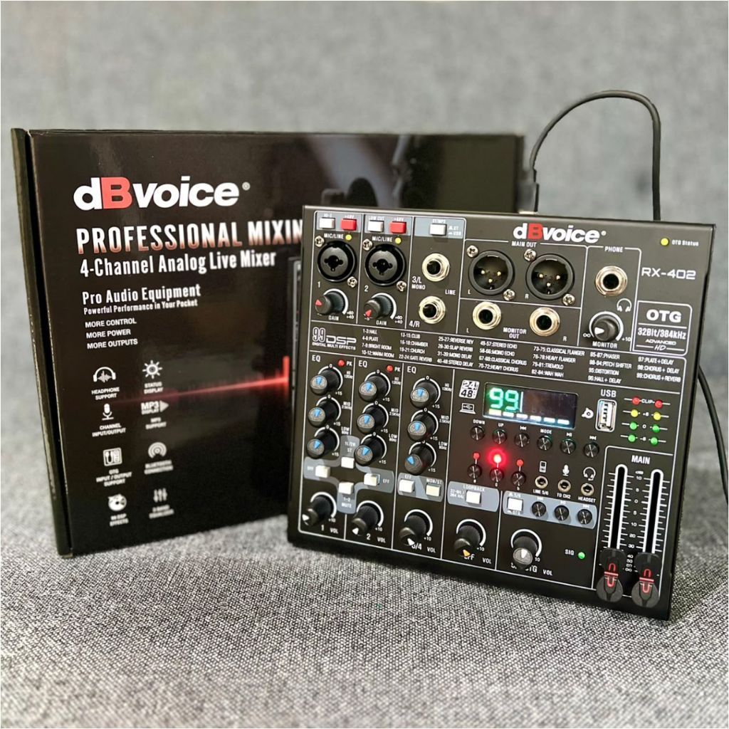 MIXER DB VOICE RX 402 MIXER AUDIO RECORDING