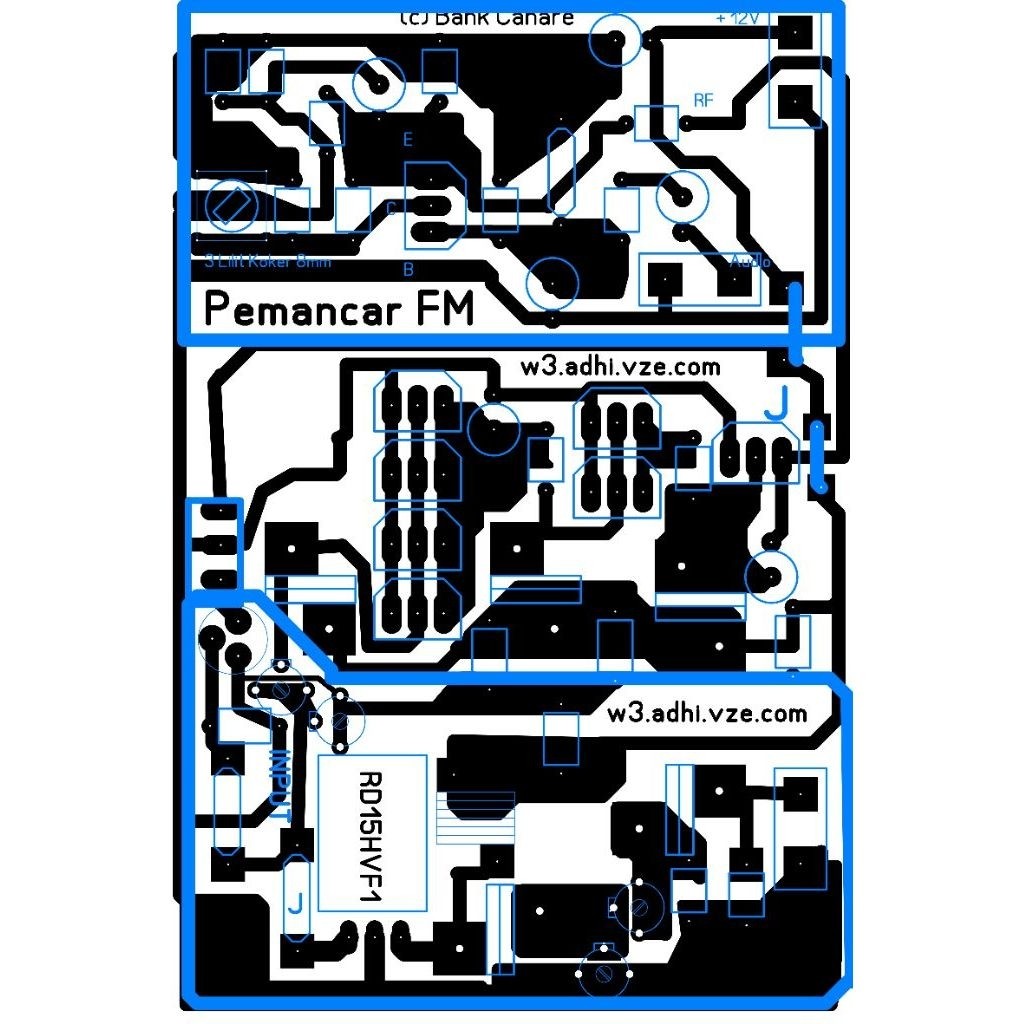 Board PCB Pemancar FM